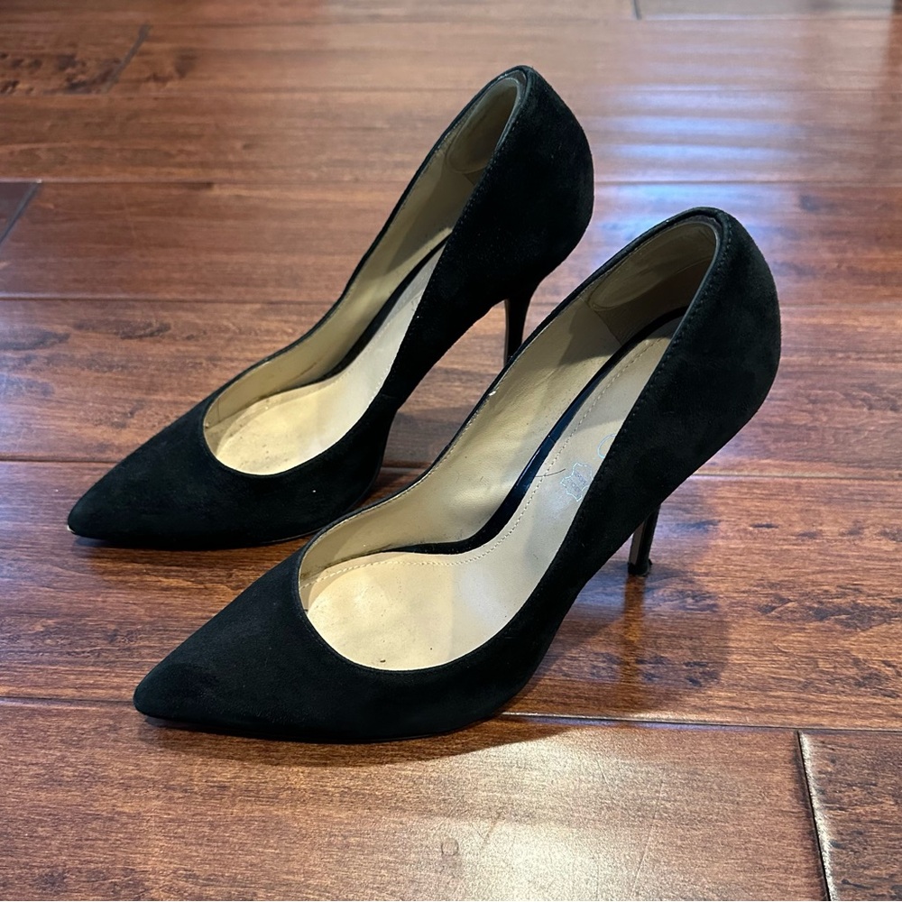 ALDO Black Genuine Suede Pumps with Original Box - Size 38 - Picture 3 of 16